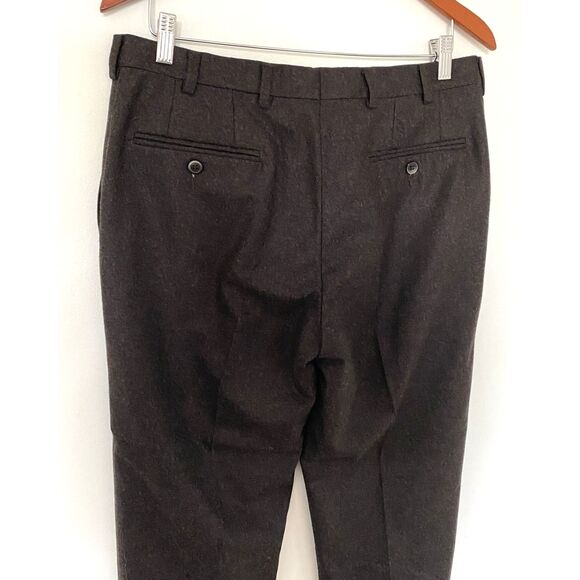 Lubiam Moda Italy Virgin Wool Tailored Fit Unfinished Hem Dress Pants 48R (M) - Picture 9 of 9